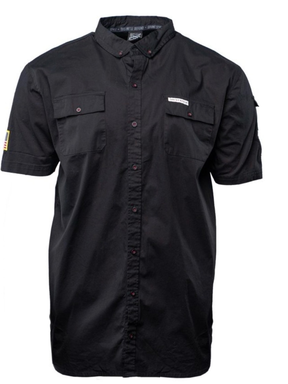 Men's Short Sleeve Utility Shirt - Black